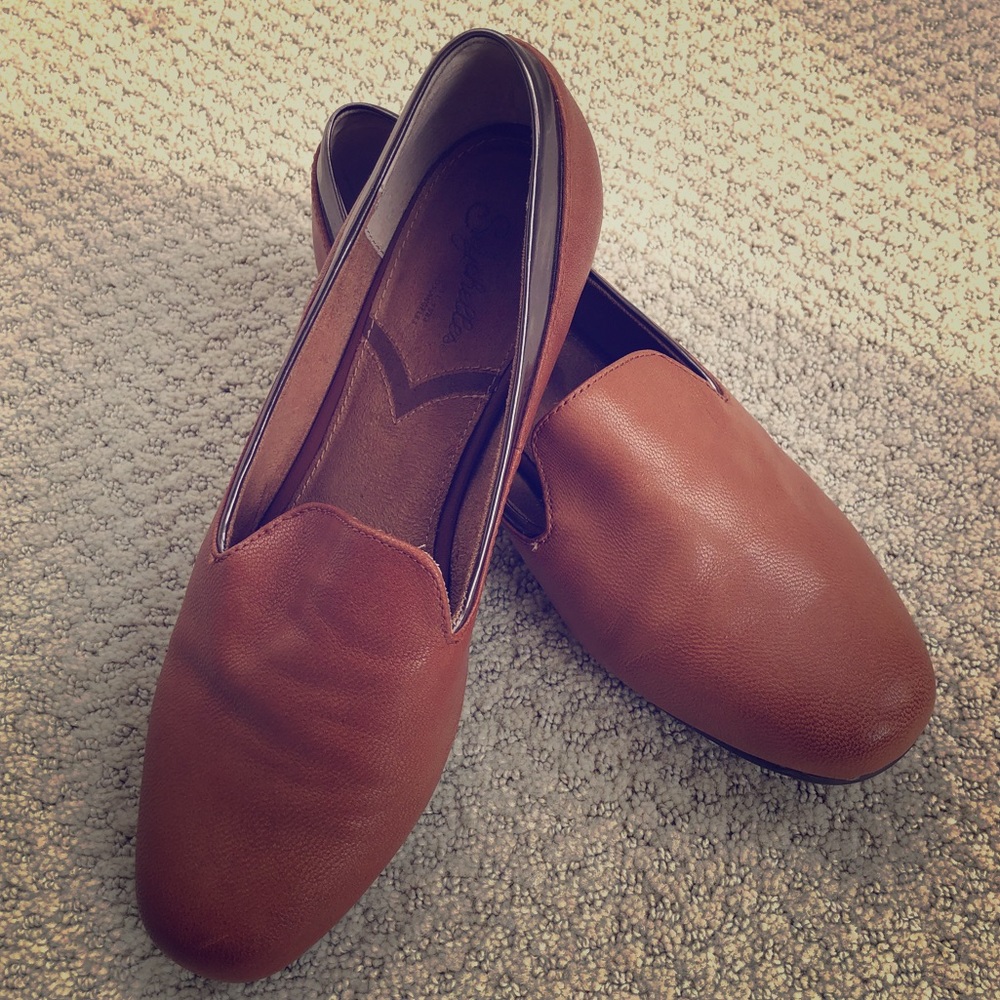 Seychelles leather brown loafers